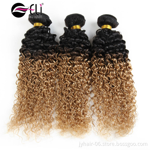 Colored human remy hair Extension Aliexpress hair bundles double drawn thick 6A 7A 8A virgin human european hair 27 Honey blond